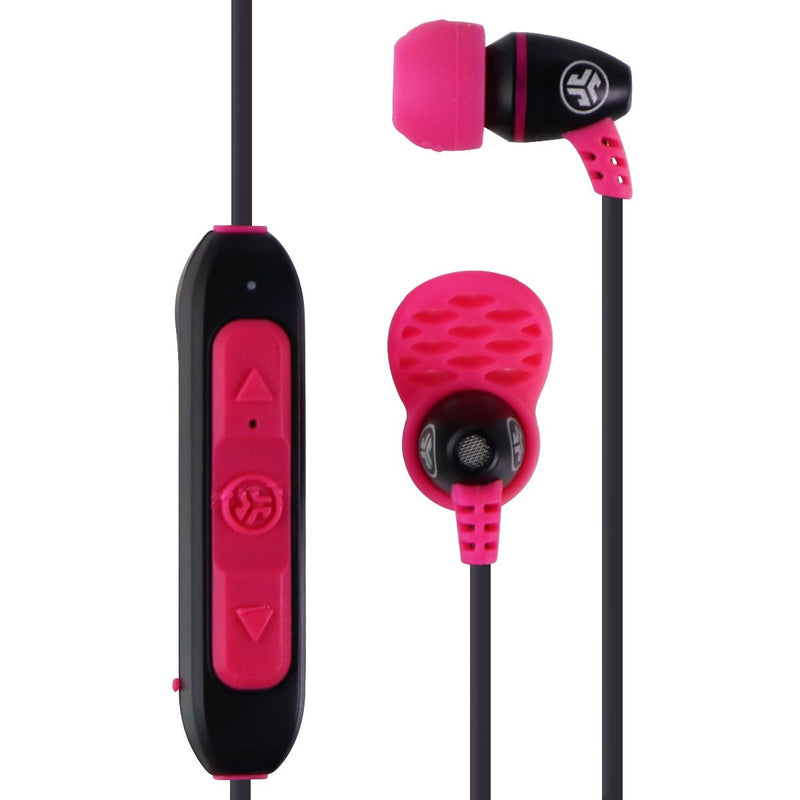 JLab Audio Metal Bluetooth Wireless Rugged Earbuds - Black / Pink
