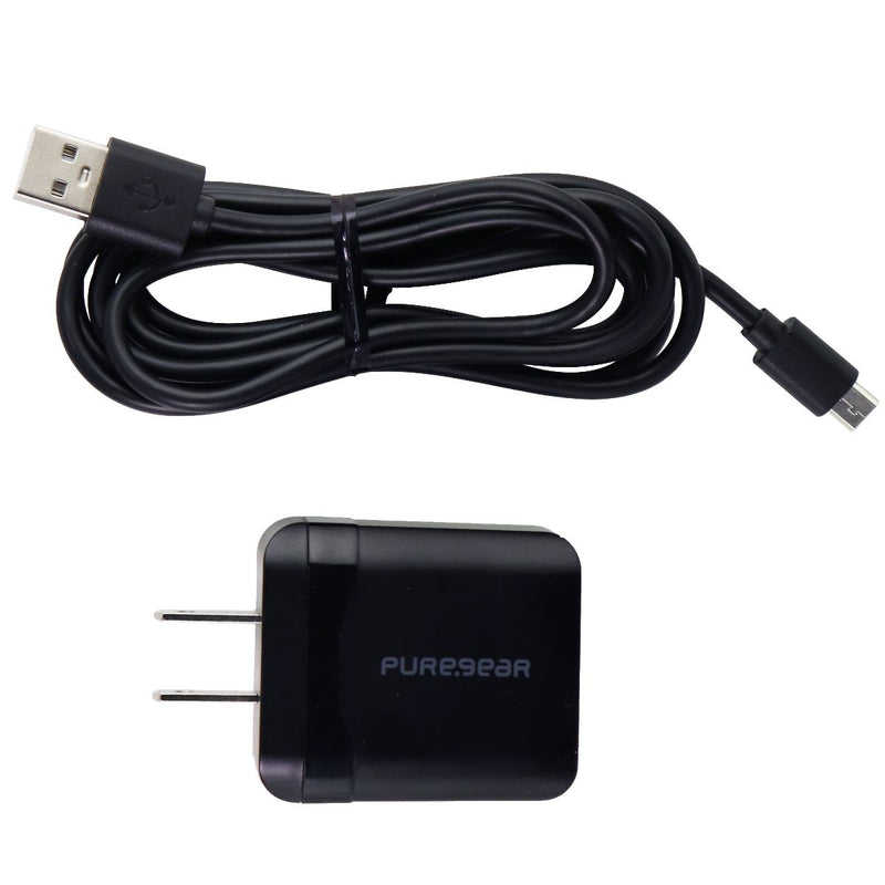 PureGear QC 3.0 (USB) Wall Charger and 5-Foot Micro-USB Cable - Black
