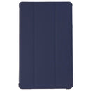 Verizon Folio Case and Tempered Glass Display Protector for Ellipsis 8 HD -Blue