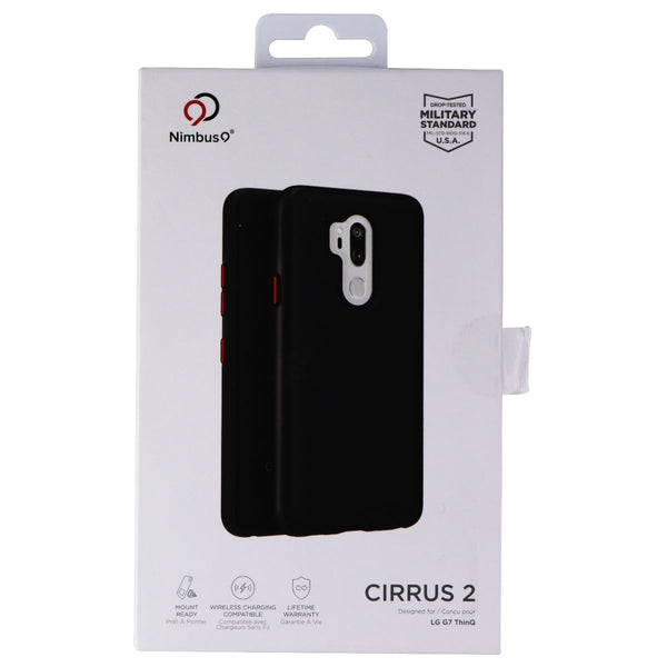 Nimbus9 Cirrus 2 Series Dual Layer Case for LG G7 ThinQ - Matte Black/Red