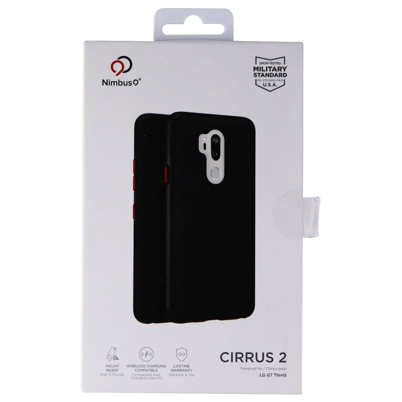 Nimbus9 Cirrus 2 Series Dual Layer Case for LG G7 ThinQ - Matte Black/Red