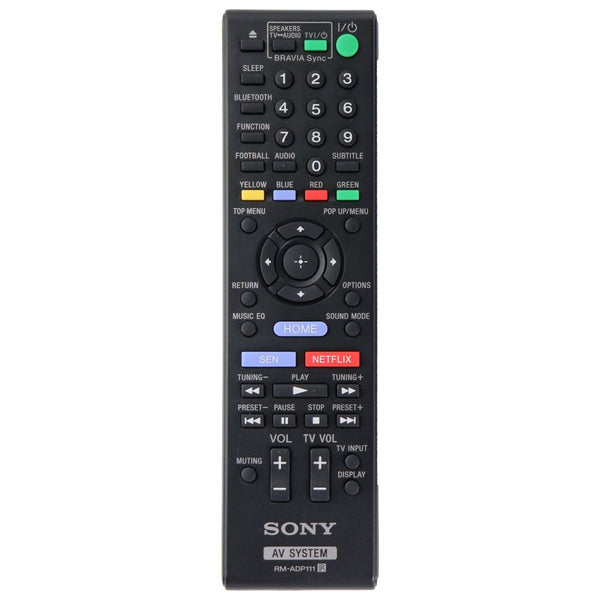 Sony Remote (RM-ADP111) for Select Sony Blu-Ray Home Theater Systems - Black