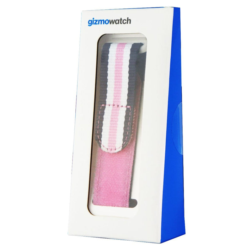 Gizmo Nylon Band for GizmoWatch (X53N3S) - Kids Size - Pink/White/Navy Stripe