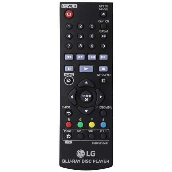 LG Remote Control (AKB75135401) for select LG Blu-Ray Players - Black