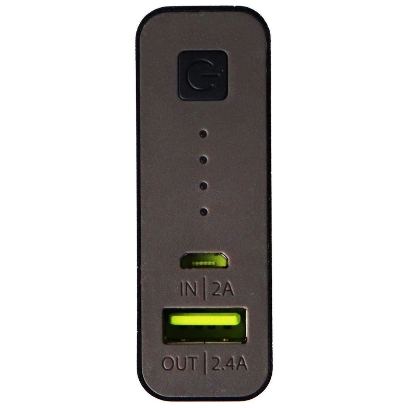 PureGear PureJuice 10,000mAh (2.4A) USB Charger with USB-C Input - Black Metal