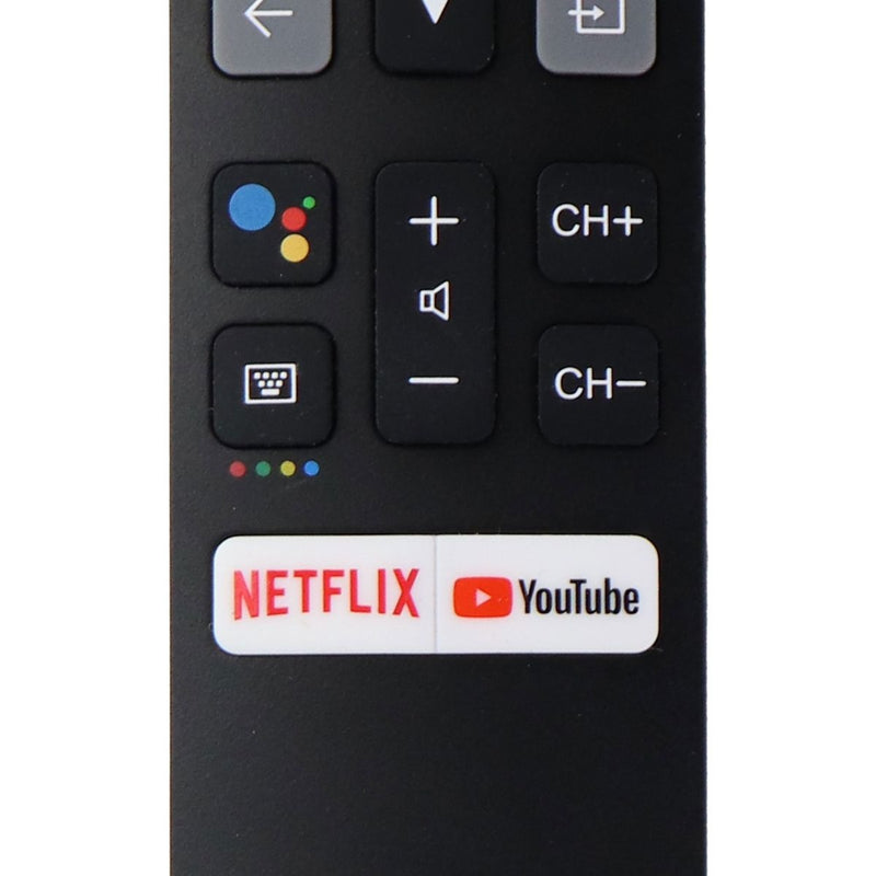 TCL Remote Control (RC802V FNR1) with Netflix and YouTube Keys - Black