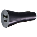 Verizon Car Power Adapter with USB-A and USB-C Fact Charge - Black