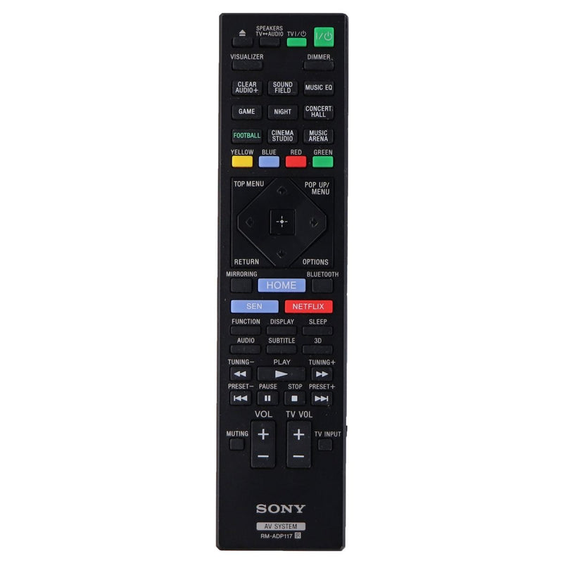 Sony Remote (RM-ADP117) for Select Sony Blu-Ray Home Theater Systems - Black