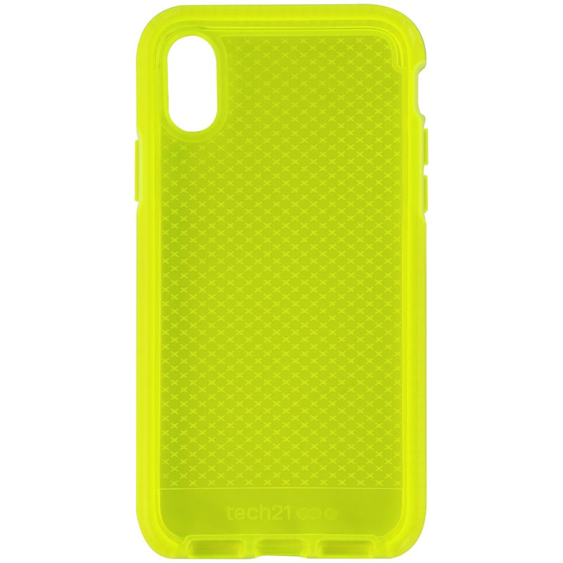 Tech21 Evo Check Gel Case for Apple iPhone Xs and iPhone X - Neon Yellow
