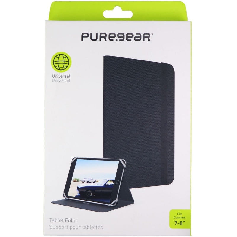 Puregear Universal Folio Case for Most 7 to 8 Inch Tablets - Black