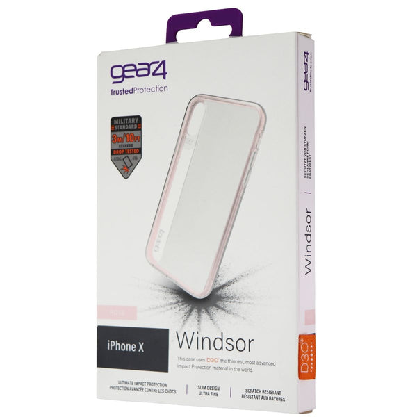 ZAGG Windsor D30 Case for Apple iPhone Xs & X - Rose / Clear / Frost