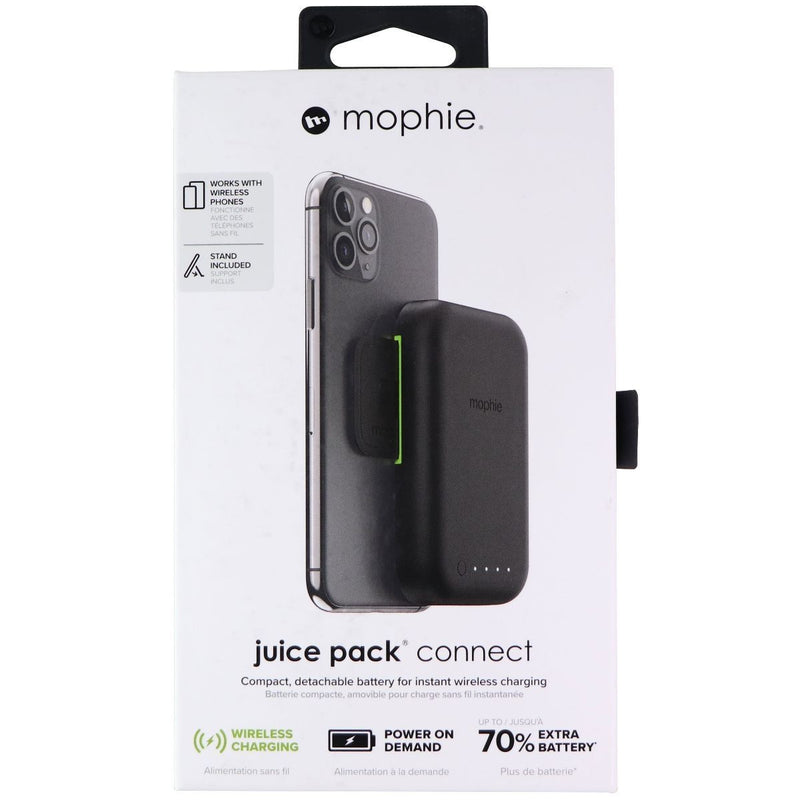 Mophie Juice Pack Connect 5,000mAh Battery Attachment for Qi Phones - Black