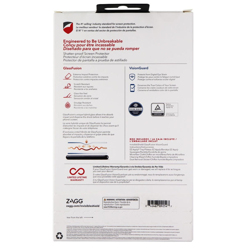ZAGG Invisible Shield (GlassFusion VisionGuard) Screen Protector for Galaxy S10