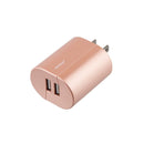 Verizon 24W (5V-4.8A) Dual USB Port Wall Charger Adapter 580245AMNM - Rose Gold