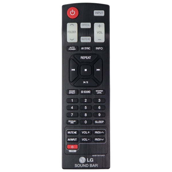LG Remote Control for Select LG SoundBars - Black (AKB73575401)