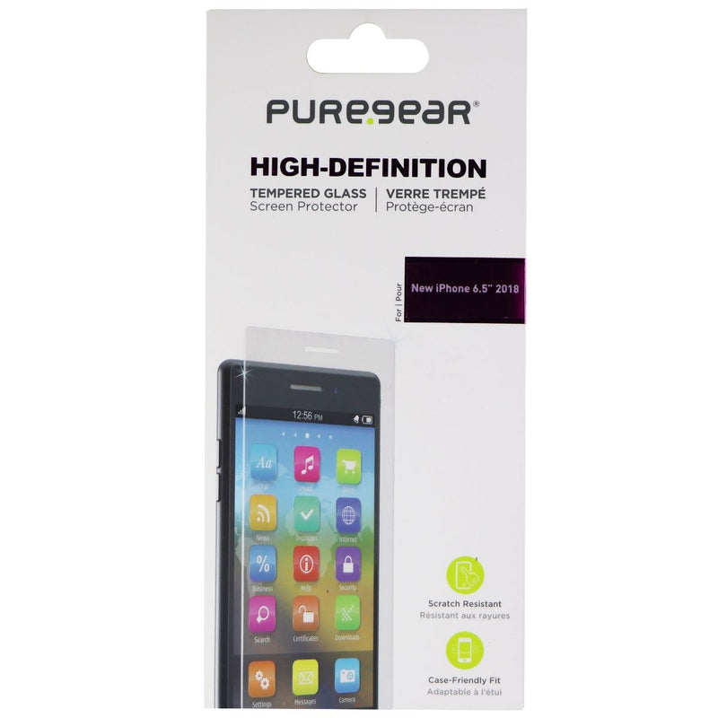 PureGear HD Tempered Glass Screen Protector for Apple iPhone XS Max - Clear
