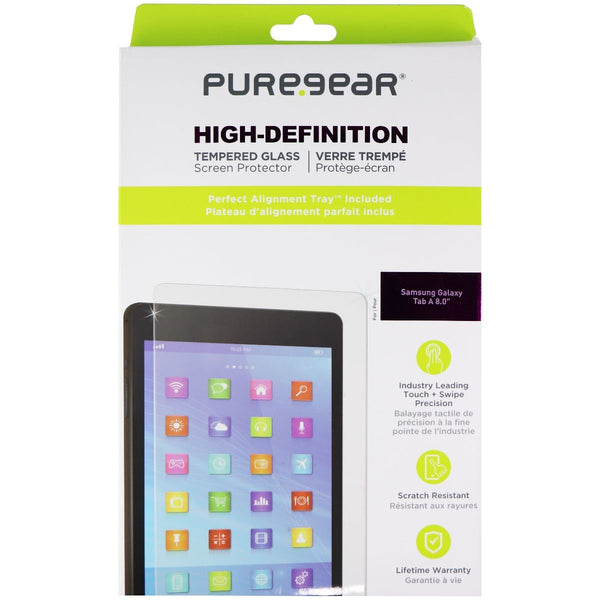 PureGear HD Tempered Glass for Samsung Galaxy Tab A (8.0) 2017 - Clear
