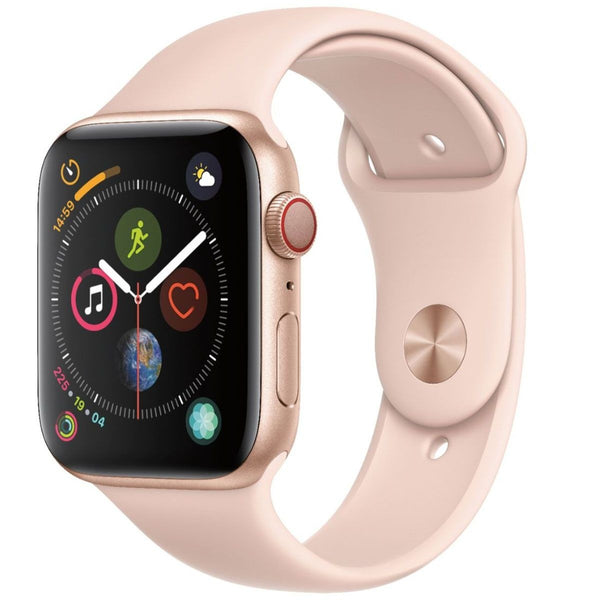 Apple Watch Series 4 (A1976) GPS + Cellular - 44mm Gold Aluminum/Pink Sport Band