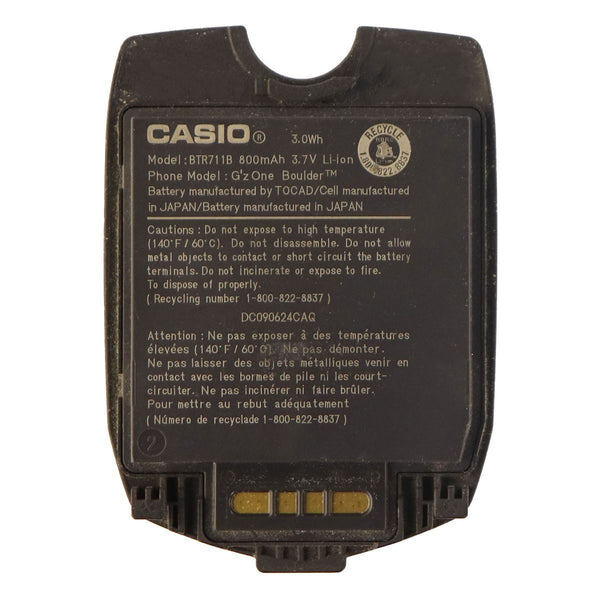 Casio Rechargeable (800mAh) OEM Battery for Casio Gzone Boulder (BTR711B)