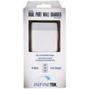 Infinitek 18W Fast Charge (USB-C) & (USB) Wall Charger - White/Gray