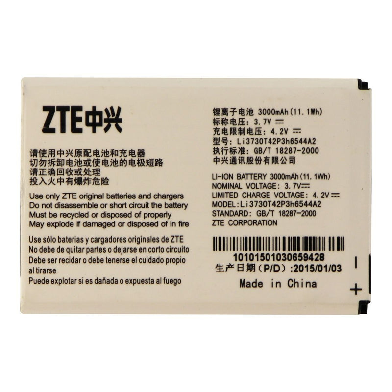 ZTE Rechargeable 3,000mAh (Li3730T42P3h6544A2) 3.7V Battery for MF96 / Sonic 2.0