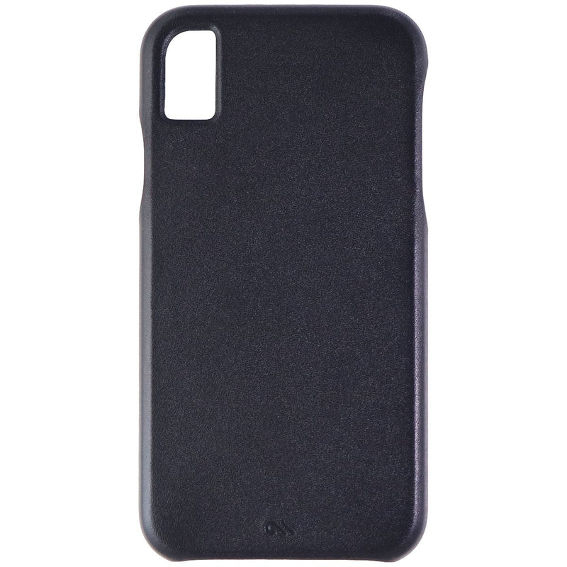 Case-Mate Barely There Genuine Leather Hard Case for Apple iPhone XR - Black
