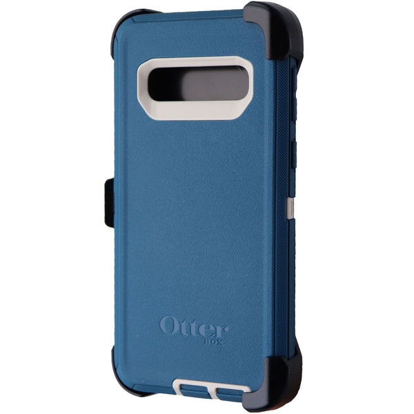 OtterBox Defender Case and Holster for Samsung Galaxy S10 - Big Sur Blue/White