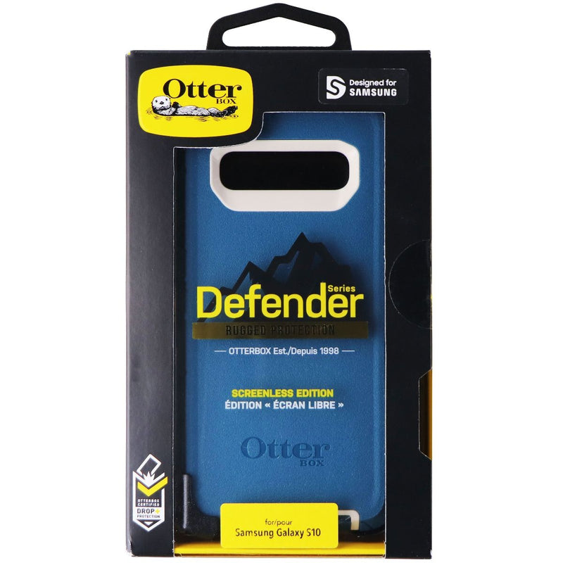 OtterBox Defender Case and Holster for Samsung Galaxy S10 - Big Sur Blue/White