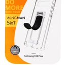 Scooch Wingman Series 5 in 1 Case with Kickstand for Galaxy (S10+) - Clear