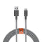 Native Union 10 Foot USB to USB-C Charge and Sync Braided Belt Cable - Gray