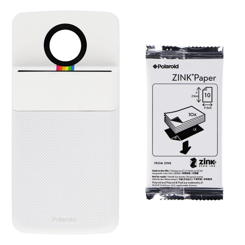 Motorola Polaroid Insta-Share Printer Moto Mod for Moto Z Phones - White