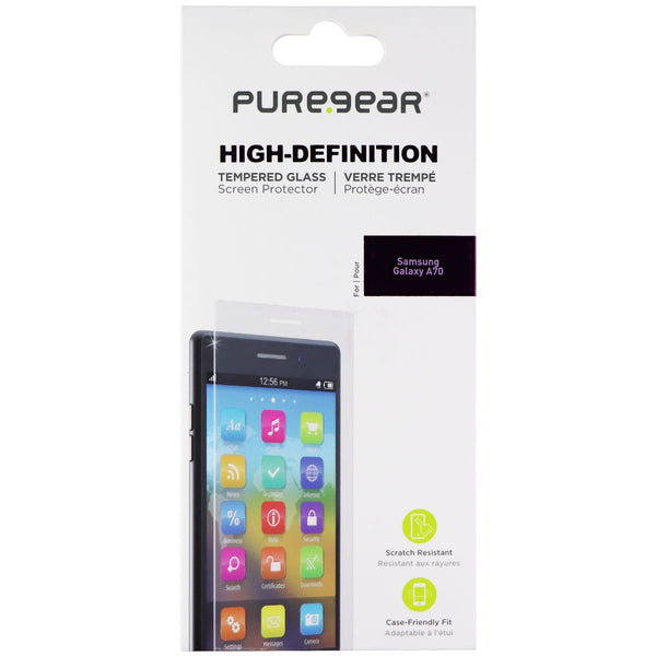 PureGear High Definition Tempered Glass Screen for Samsung Galaxy A70 - Clear
