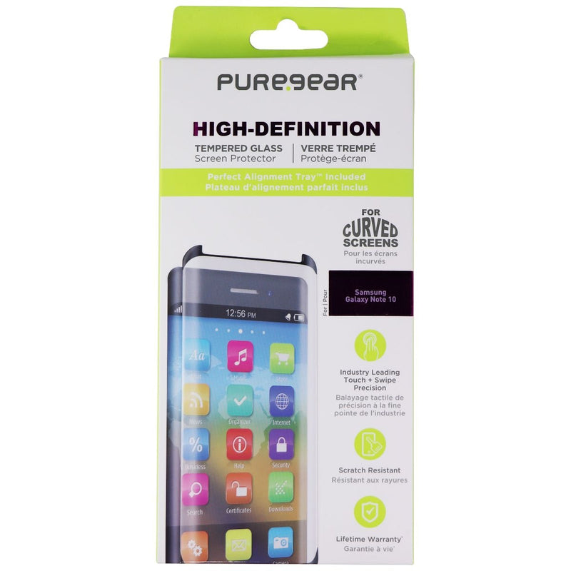 PureGear HD Tempered Glass for Samsung Galaxy Note10 with Alignment Tray