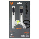 Ventev (3.3-Foot) USB-C to USB Flat Cable with Nite-Ize Cable Tie - White/Neon