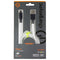 Ventev (3.3-Foot) USB-C to USB Flat Cable with Nite-Ize Cable Tie - White/Neon