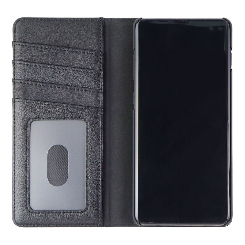 Case-Mate Wallet Folio Phone Case for Samsung Galaxy S10+ (Plus) - Black Leather