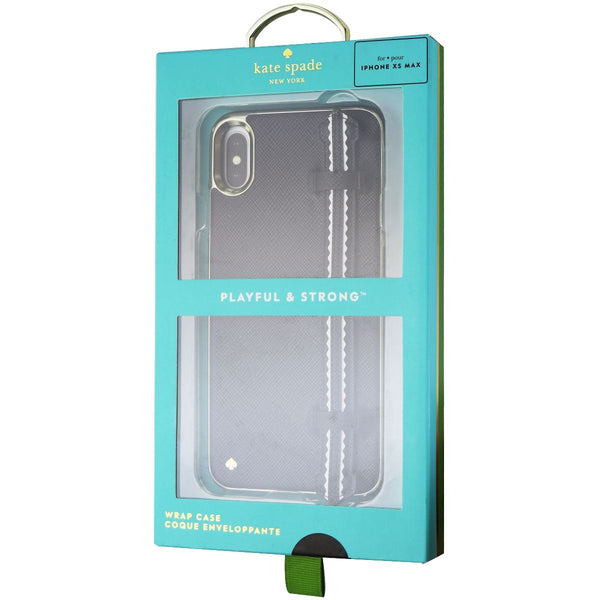 Kate Spade Wrap Strap Case for Apple iPhone Xs Max -  Black Saffiano/Gold