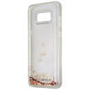 Rebecca MinkOff Glitterfall Case for Samsung Galaxy (S8+) - Rose Gold Peace Sign