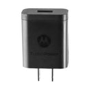 Motorola Turbo Power Single USB AC Power Supply Wall Charger - Black (SC-51)