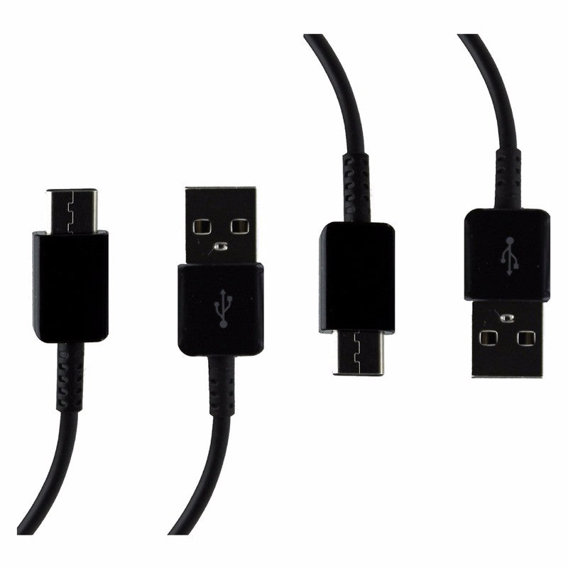 2x Samsung (EP-DG950CBE) Fast Charge & Sync Cables for USB-C Devices - Black