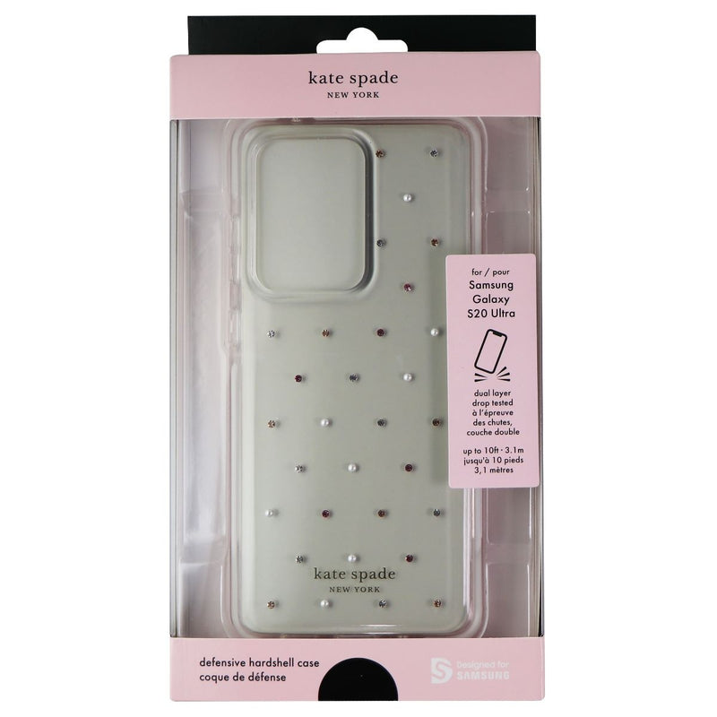 Kate Spade Defensive Hardshell Case for Galaxy S20 Ultra (Pin Dot Gems/Clear)