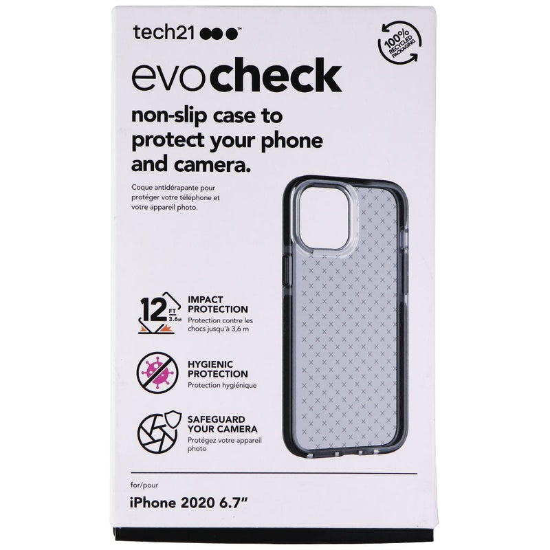 Tech21 Evo Check Series Flexible Gel Case for Apple iPhone 12 Pro Max - Black
