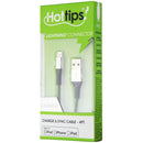Hottips 4Ft Charge and Sync Cable for iPhones - Silver/Black