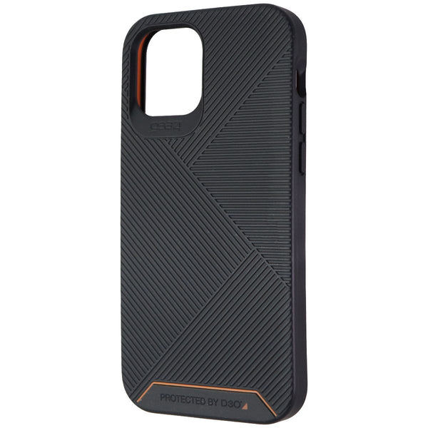 Gear4 Battersea Hardback Case for iPhone 12 & iPhone 12 Pro - Black/Orange