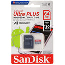 SanDisk Ultra Plus microSDXC UHS-1 Card with Adapter - (64GB / 130MB/s)