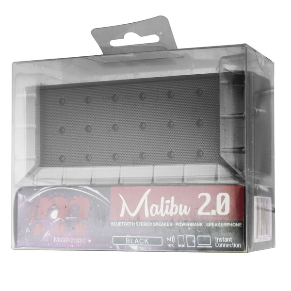 Malektronic Malibu 2.0 Wireless Bluetooth Stereo Speaker - Black