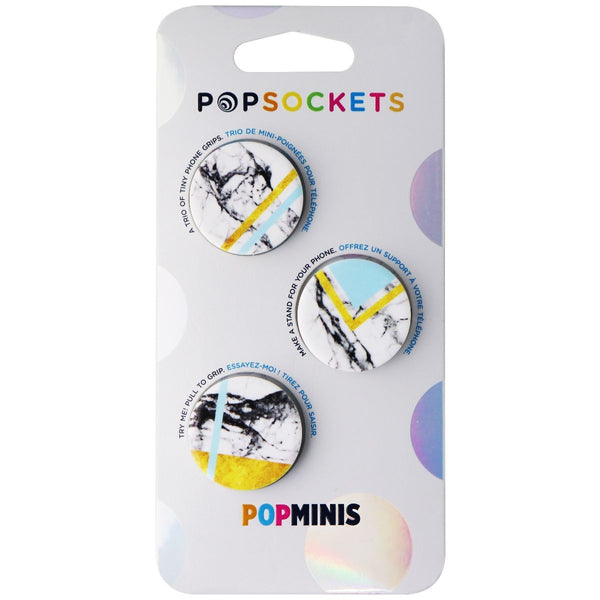 PopSockets PopMinis Grip Holder for Phones and Tablets - Marble Glam (Pack of 3)