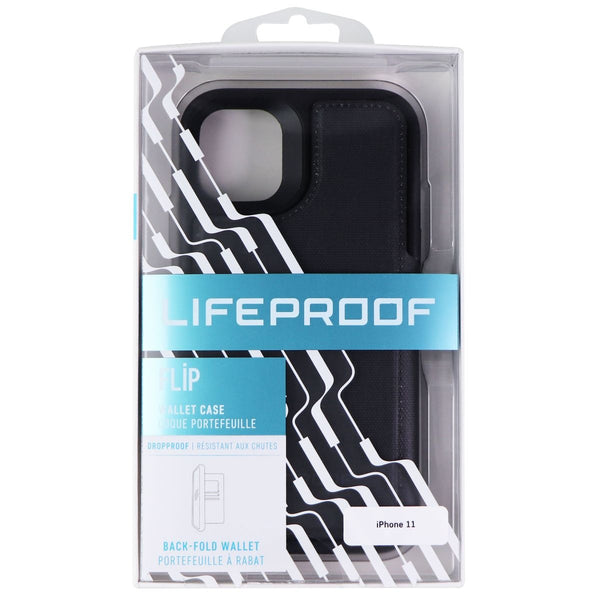 LifeProof FLiP Series Wallet Case for iPhone 11 - Dark Night (Black/Castlerock)