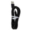 Verizon 6-Foot Braided USB Cable for Apple iPhones/iPads - Black