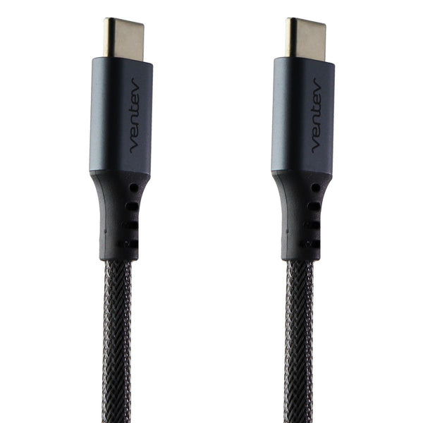 Ventev 4-Foot Chargesync Alloy (USB-C) to (USB-C) Cable - Steel Gray